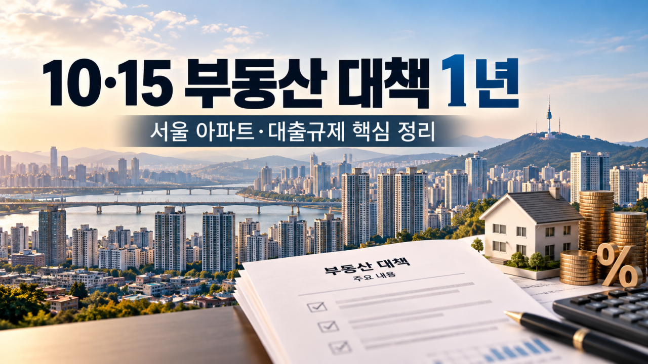 10·15 부동산 대책 1년｜서울 아파트값 10.42% 상승,대출규제 영향 분석